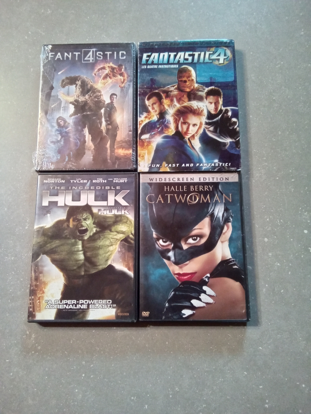 Fantastic 4 / The Incredible Hulk / Catwoman DVD Bundle -